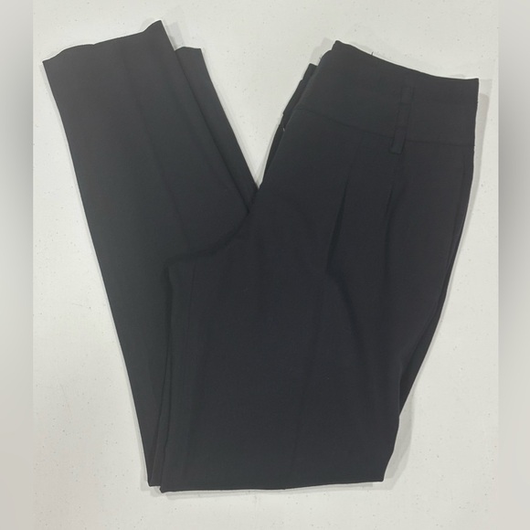 Zara Basic Black Trousers, Pleated, Triple Belt Loop, Slacks, Woman’s Size XS - Picture 6 of 9